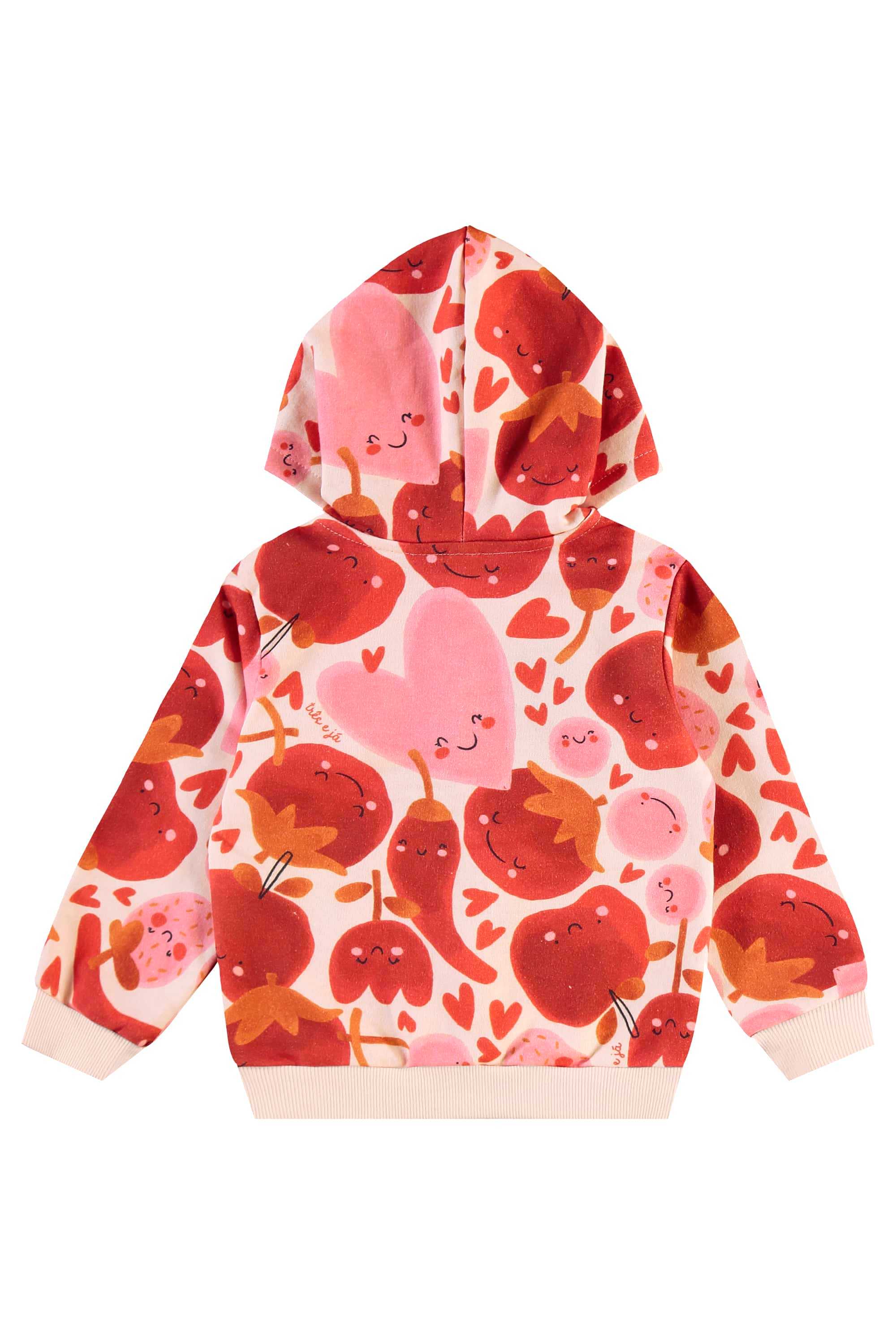 Conjunto Infantil Frutas Vermelhas com Jaqueta e Calça (Rosa) Três e Já - Imagem 39